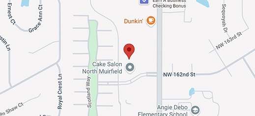 Map showing office location in Edmond, Oklahoma